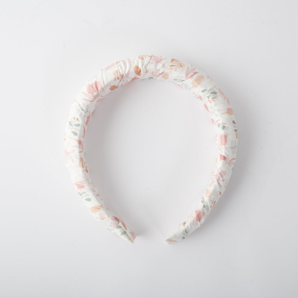 Golden Fabric Wrap Headband - WARATAH